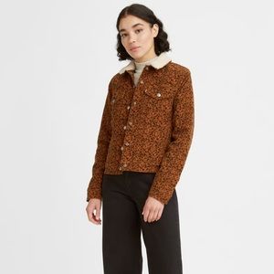 Levi’s Leopard Print Original Sherpa Trucker Jacket
